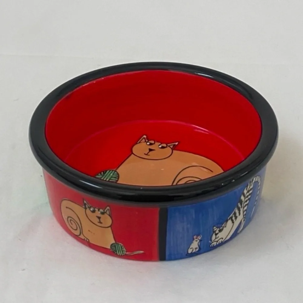 Cat Bowls Set of 2 Water or Food Bowl Dishwasher and microwave safe.